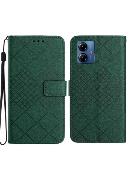 Motorola Moto G14 4g Için Flip Case Kart Yuvası Standı Manyetik Kapak Elmas (Yurt Dışından) fiyatları