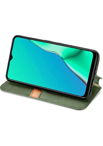 Oppo A5 2020 Zarif Iş Deri Kılıf Kapak Kapak Moda (Yurt Dışından) indirimleri