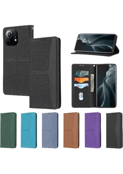 Xiaomi Mi 11 Lite Için Kılıf El Cüzdan Flip Folio Kitap Kredi Kartı Tutucu (Yurt Dışından)