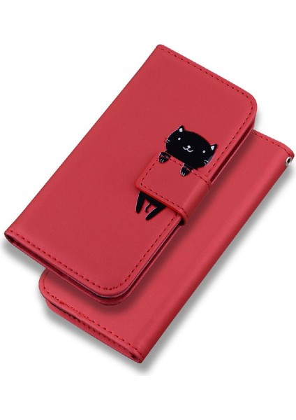 Huawei P40 Için Flip Case Cüzdan Kılıf Kapak Kapak Basit Iş (Yurt Dışından) modelleri