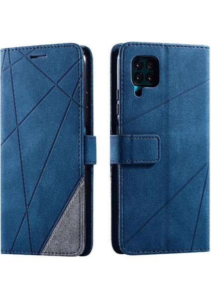 Huawei P40 Lite Darbeye Kart Tutucu Için Kickstand Pu Deri Flip Case (Yurt Dışından)