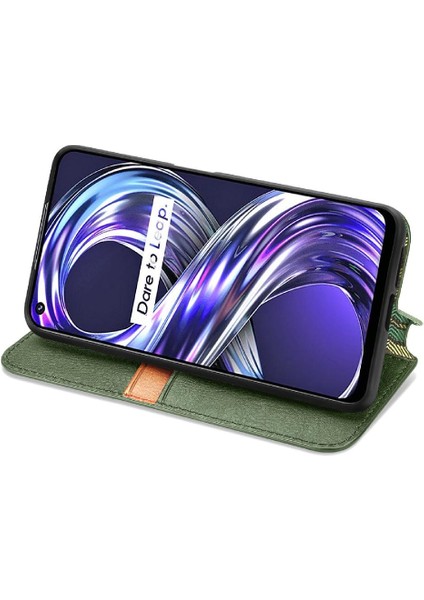 Oppo Realme 8i Zarif Iş Cüzdan Fonksiyonu Moda Tasarımı Için Kılıf (Yurt Dışından) modelleri