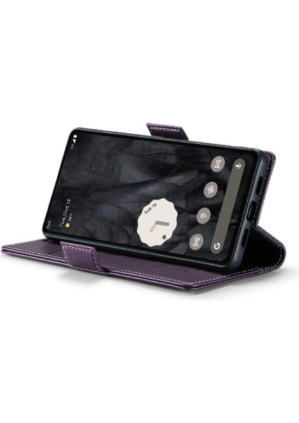 Google Pixel 8 Pro Anti Dolandırıcılık Kickstand Darbeye Dayanıklı Durumda (Yurt Dışından)
