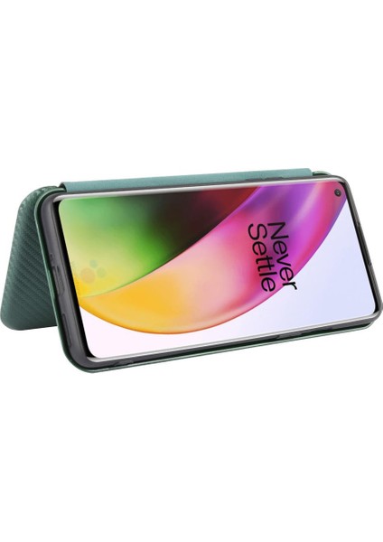 Kart ile Oneplus 8 Deri Folio Flip Case Tam Koruma Için Kılıf (Yurt Dışından)