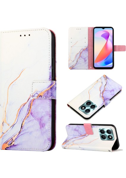 Onur X6A Kickstand Cüzdan Pu Deri Mermer Desen Için Kılıf (Yurt Dışından) fiyatları