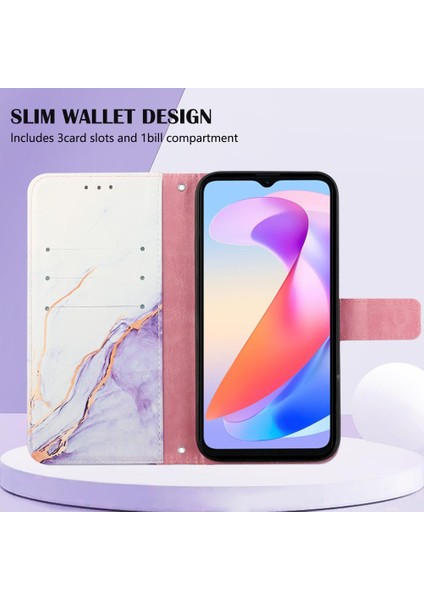 Onur X6A Kickstand Cüzdan Pu Deri Mermer Desen Için Kılıf (Yurt Dışından) indirimleri