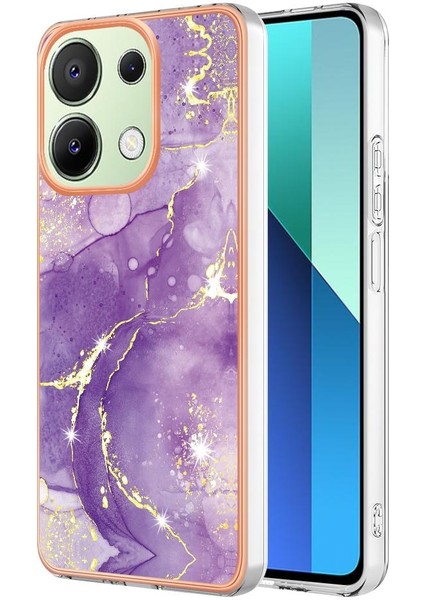 Xiaomi Redmi Için Not 13 4g Mermer Desen Yumuşak Tampon Koruma Tpu (Yurt Dışından)