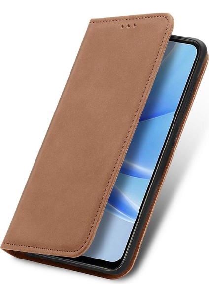 Oppo A17 Için Basit Iş Fermuar Kordon Cüzdan Deri Kılıf (Yurt Dışından) modelleri