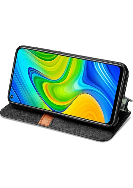 Xıaomı Redmi Not 9 Için Kılıf Moda Tasarım Kapak Çevirin Cüzdan Fonksiyonu (Yurt Dışından)