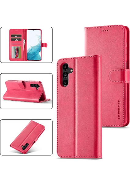 Samsung Galaxy A54 5g Için Kılıf Tutucu ile Buzağı Doku Yatay Çevirme (Yurt Dışından)