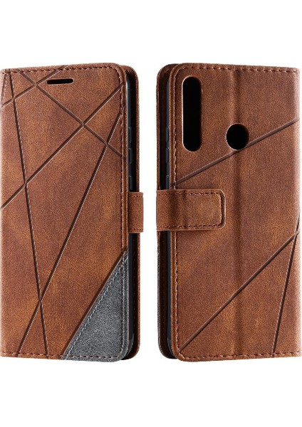 Huawei P40 Lite E Cüzdan Flip Için Kılıf Folio Kart Tutucu Kickstand Pu (Yurt Dışından)