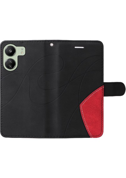 Xiaomi Redmi Için Kılıf Kickstand Pu Deri Flip Folio Kılıf Kickstand Koruyucu (Yurt Dışından)