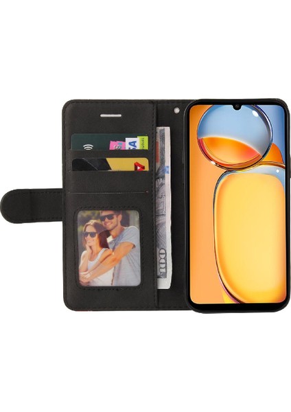Xiaomi Redmi Için Kılıf Kickstand Pu Deri Flip Folio Kılıf Kickstand Koruyucu (Yurt Dışından)