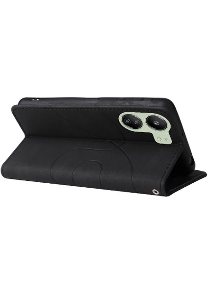 Xiaomi Redmi Için Kılıf Kickstand Pu Deri Flip Folio Kılıf Kickstand Koruyucu (Yurt Dışından)