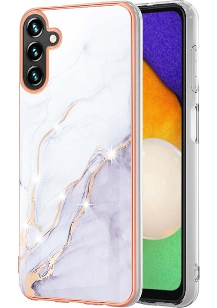 Samsung Galaxy Case Koruma Mermer Desen Ince Tpu Yumuşak Tampon (Yurt Dışından)