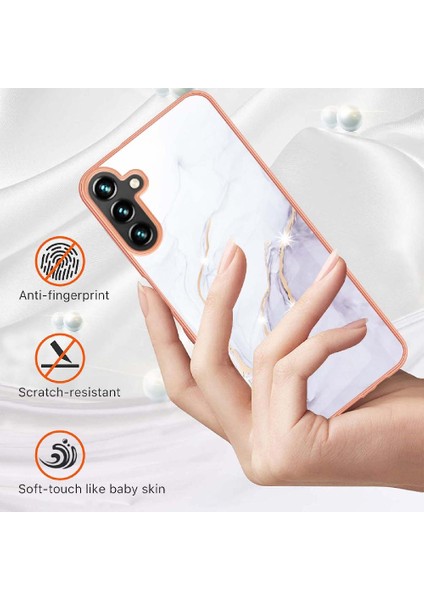 Samsung Galaxy Case Koruma Mermer Desen Ince Tpu Yumuşak Tampon (Yurt Dışından)