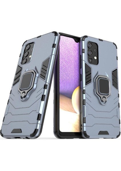 Samsung Galaxy A32 4g Askeri Damla Koruma Kickstand Yüzük Için Kılıf (Yurt Dışından)
