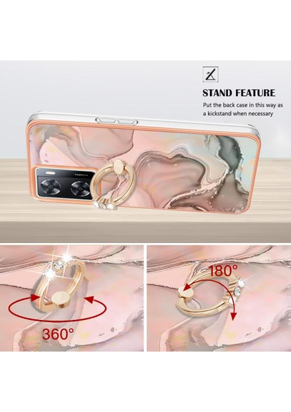 Oneplus Nord N300 5g Mermer Darbeye Tpu Silikon 360 &deg; Halka Için Kılıf (Yurt Dışından) fırsatları