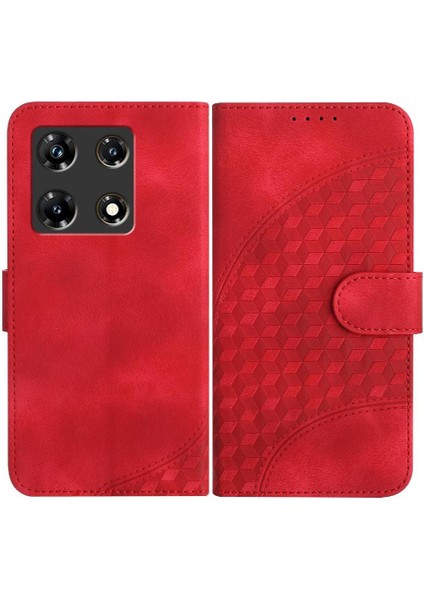 Infinix Not 30 Pro Için Kılıf Darbeye Deri Kılıf Pu Deri Kapak Çevirin (Yurt Dışından)