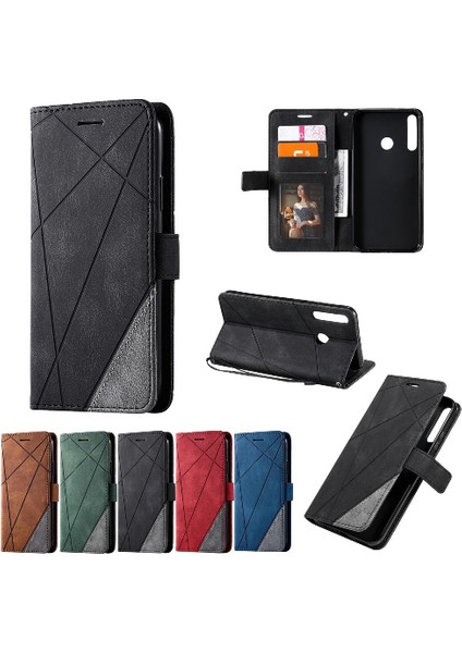 Huawei P40 Lite E Cüzdan Flip Için Kılıf Folio Kart Tutucu Kickstand Pu (Yurt Dışından)