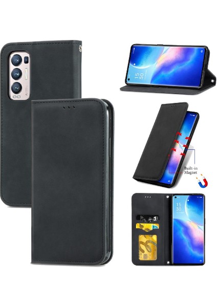 Oppo Oppo 5 Proplus Için Basit Iş Kordon Deri Kılıf Fermuar (Yurt Dışından)