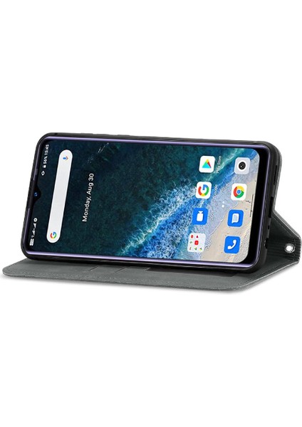 Oukitel C25 Deri Çanta Basit Iş Kordon Cüzdan Fermuar Için Kılıf (Yurt Dışından)
