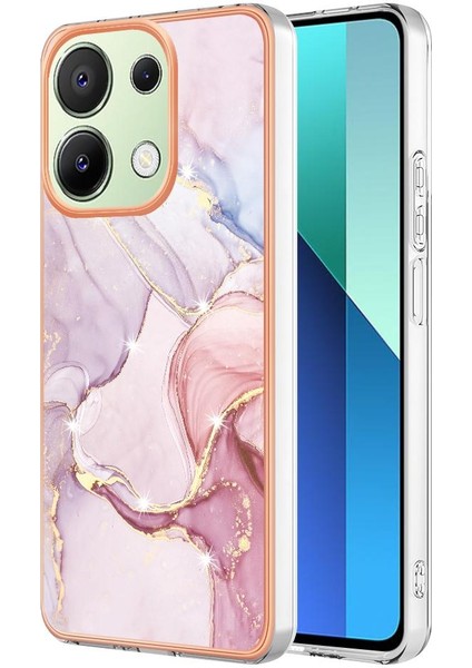 Xiaomi Redmi Için Not 13 4g Mermer Desen Yumuşak Tampon Koruma Tpu (Yurt Dışından)