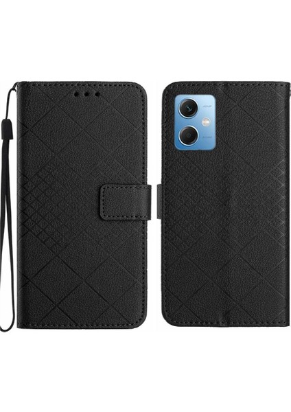 Xiaomi Redmi Not 12 Için Flip Case El Kayışı Manyetik Kapak Pu ile 5g (Yurt Dışından)