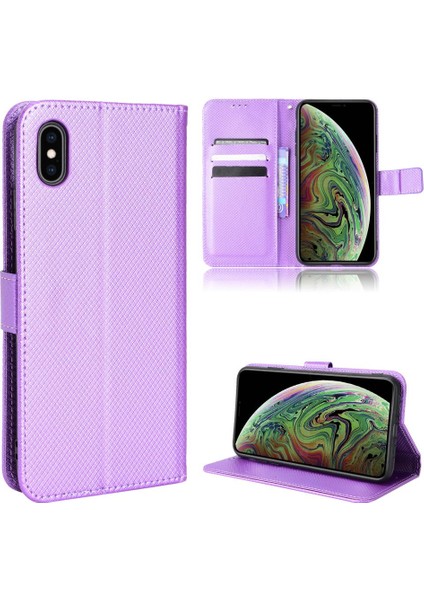 IPhone X/xs Kickstand Kart Tutucu Manyetik Cüzdan Kapağı Için Kılıf (Yurt Dışından)