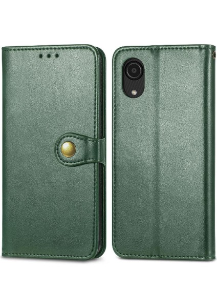 Samsung Galaxy A03 Çekirdek Zarif Iş Deri Kılıf Cüzdan (Yurt Dışından)