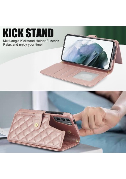 Samsung Galaxy S21 Premium Koruma Standı Fonksiyonu Deri Kılıf (Yurt Dışından) indirimleri