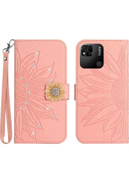 Xiaomi Redmi 10A Telefon Kılıfı Için Kılıf Darbeye Tpu Kabuk Kart Tutucu Pu (Yurt Dışından)