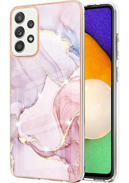 Samsung Galaxy A52S 5g Ince Tpu Mermer Desen Koruma Yumuşak (Yurt Dışından)