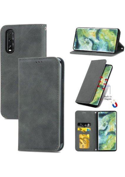 Oppo Bulmak Için Kılıf X2 Deri Kılıf Fermuar Cüzdan Basit Iş Kordon (Yurt Dışından)