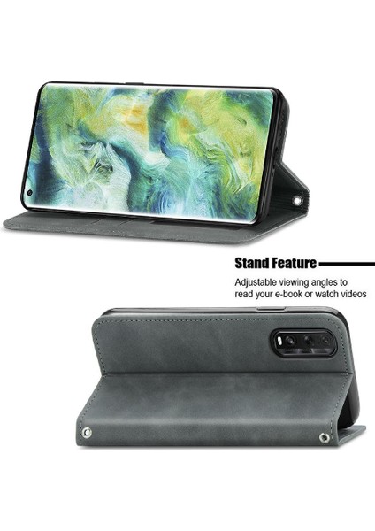 Oppo Bulmak Için Kılıf X2 Deri Kılıf Fermuar Cüzdan Basit Iş Kordon (Yurt Dışından)