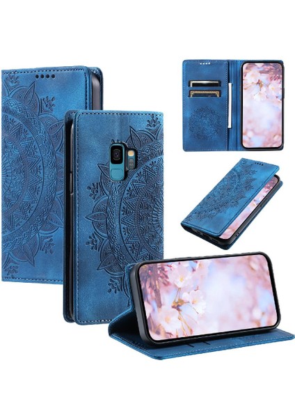 Samsung Galaxy S9 Için Kılıf Yan Toka Pu Deri Tam Koruma Kartı (Yurt Dışından)