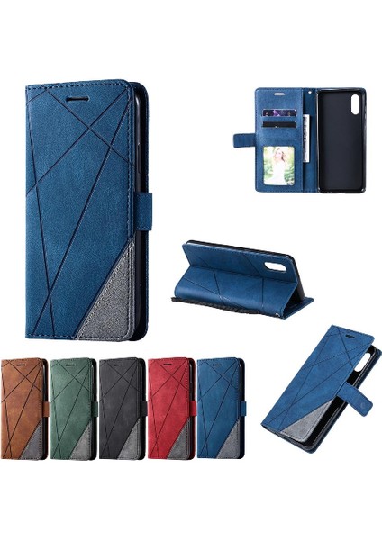 Samsung Galaxy A02/M02 Darbeye Dayanıklı Manyetik Cüzdan Flip Folio Pu (Yurt Dışından)