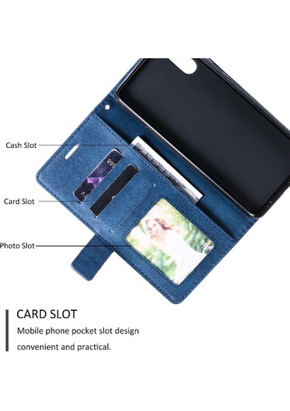 Samsung Galaxy A02/M02 Darbeye Dayanıklı Manyetik Cüzdan Flip Folio Pu (Yurt Dışından)