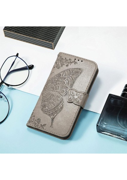 Tecno Kıvılcım 10C Çok Renkli Kelebek Iş Kanat Cüzdan Için Kılıf (Yurt Dışından)
