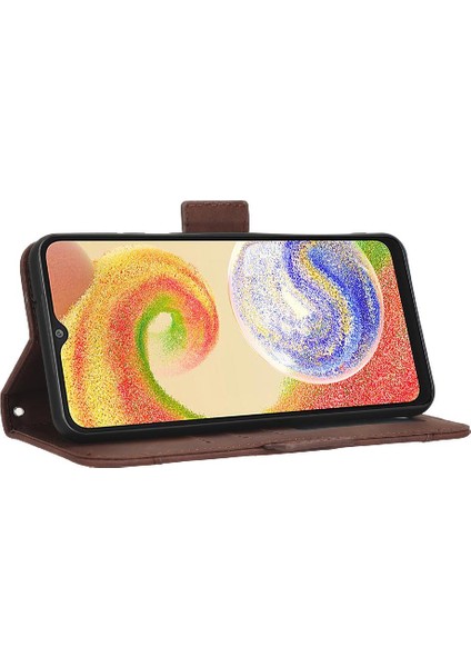 Samsung Galaxy A04 Için Kılıf Ayarlanabilir Ayrılabilir Kart Tutucu Manyetik Kapatma (Yurt Dışından)