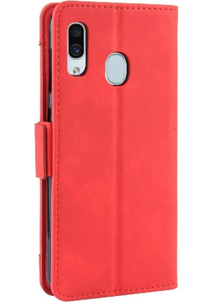 Samsung Galaxy A20E Ayarlanabilir Ayrılabilir Kart Tutucu Manyetik Kapatma Deri Cüzdan Kapak (Yurt Dışından)