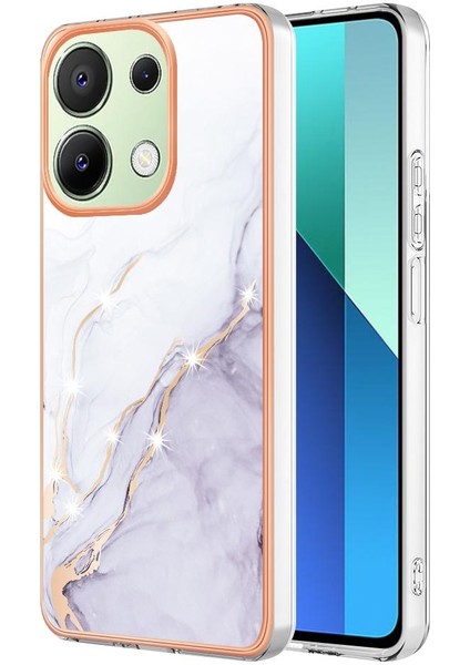 Xiaomi Redmi Için Not 13 4g Mermer Desen Yumuşak Tampon Koruma Tpu (Yurt Dışından)
