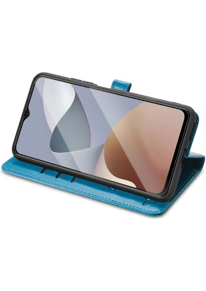 Zte A54 Karikatür Hayvanlar Için Kılıf Deri Kılıf Darbeye Kısa Kayış Flip (Yurt Dışından) modelleri
