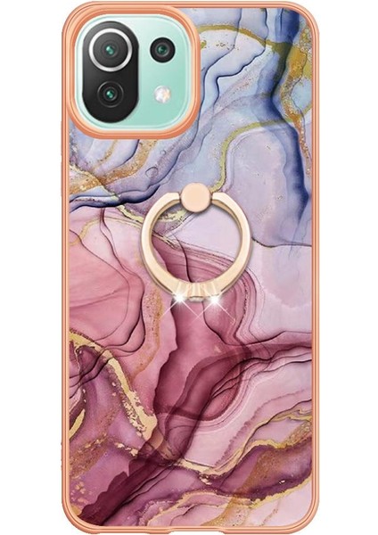 Xiaomi 11 Lite 5g Için Kılıf 360 &deg; Dönebilir Halka Mermer Darbeye Tpu (Yurt Dışından) modelleri