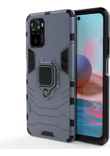 Xiaomi Redmi Not 10 4g Darbeye Kapak Için Kickstand Askeri Damla (Yurt Dışından) fiyatları