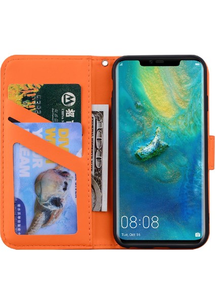 Huawei Mate 20 Pro Için Flip Case Kapak Basit Iş Deri Kılıf (Yurt Dışından)