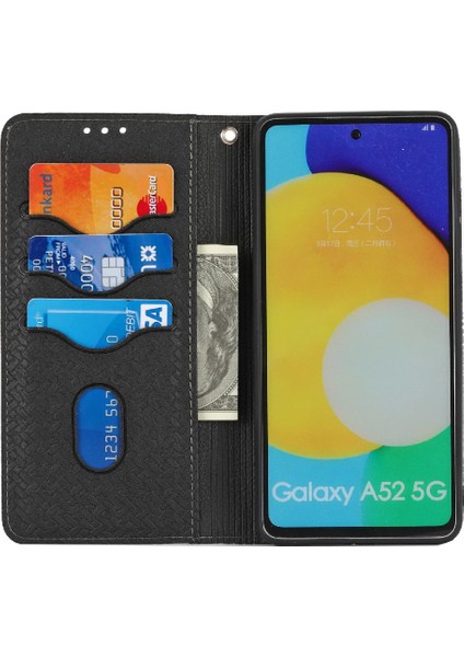 Manyi Mall Samsung Galaxy A73 El Cüzdan Pu Deri Kapak Çevirin Folio Kitap (Yurt Dışından)