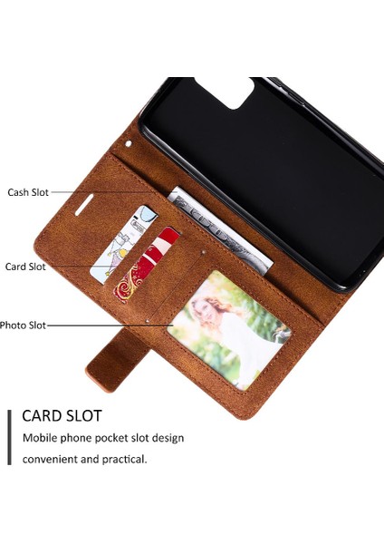 Samsung Galaxy A02S Pu Deri Manyetik Darbeye Kart Tutucu (Yurt Dışından)