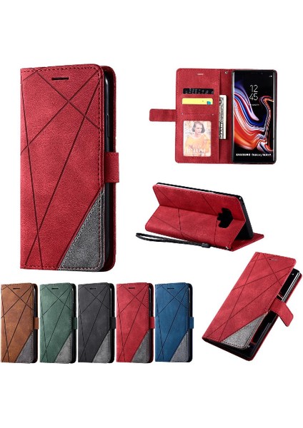 Samsung Galaxy Not 9 Için Kılıf Pu Deri Darbeye Kart Tutucu Kickstand (Yurt Dışından)