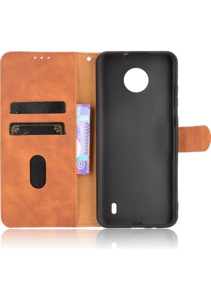 Kart ile Nokia C10 Deri Folio Flip Case Kart Ekleme Için Kılıf (Yurt Dışından) indirimleri